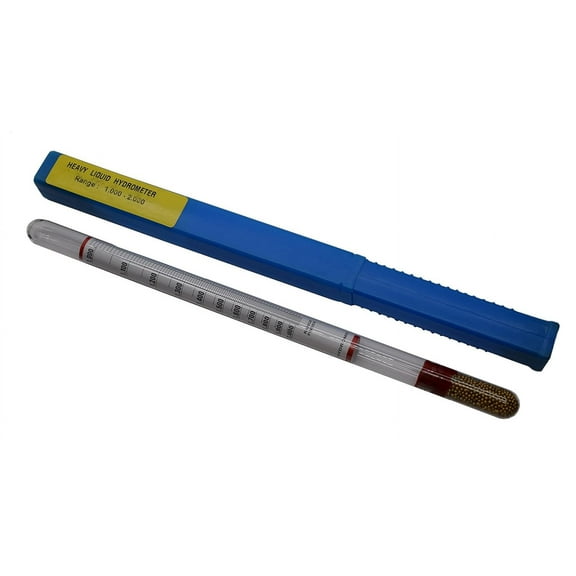 EISCO Laboratory Hydrometer - Specific Gravity, Heavy Liquids, Range to x - Includes Protective Case - Eisco Labs