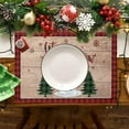 thumbnail image 4 of Merry Christmas placemat, table mat Winter Snowman placemat Double sided printed home kitchen table decoration - style:style2, 4 of 5
