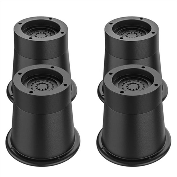 Elevadores de Muebles Resistentes, Paquete de 4, Redondos de Goma para Sofás, Mesas, y Sillas. Elevadores Inferiores.