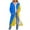 C_ Blue, variant on Olyvenn Oversized Hoodies for Women Zip Up Knee Length Tunic Sweatshirts Fall Casual Long Sleeve Gradient Hooded Jackets with Pockets Blue XXL