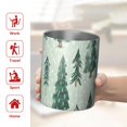 thumbnail image 5 of 12oz Coffee Tumblers Light Green Christmas Tree Pattern Stainless Steel Vacuum Insulated Travel Tumbler Coffee Cups Mug with Lid and Straw with Cleaning Brush for Cold & Hot Drinks, 5 of 5