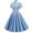 Light Blue, variant on Women's Girls 50's Party Costume Vintage 1950s Audrey Hepburn Retro Rockabilly Prom Dress A-Line Cocktail Swing Dress
