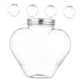 thumbnail image 4 of Raindrops Heart Shaped Juice Bottle Made of Reusable Plastic for Kitchen Use Transparent Color Lightweight and Portable 5 Pieces, 4 of 8