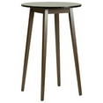 Round Wooden Bar Height Table