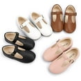thumbnail image 2 of Toddler Little Girl Mary Jane Dress Shoes Ballet Flats for Girl Party School Shoes Bowknot Princess Shoes, 2 of 6