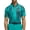 Pure Teal/Aurora Ivy, variant on Adidas Golf Men’s Ult365 Mesh Radiant Print Polo Shirt,  X-Large Grey Six/Black -