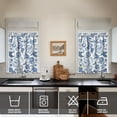 thumbnail image 4 of Boho Rustic Curtains 36 Inch Short - 3 Panel Vintage Wildflower Farmhouse Set with Blooming Botanicals, Rod Pocket Window Treatment for Country Decor, 4 of 6