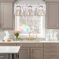 thumbnail image 5 of Valance Curtains for Kitchen Windows Happy Easter Bunny Tail Eggs Rod Pocket Valance Watercolor Flower Gray Buffalo Short Window Curtain Topper for Bedroom Living Room Bathroom 42x12in,1&nbsp;Panel, 5 of 9