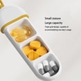 thumbnail image 3 of WRKEKC Clearance Portable 3-Compartment Pull-Out Pill Organizer with Secure Lock – Travel-Sized Medication Case for Daily Supplements, Lightproof & Spill-Proof Design, 3 of 6