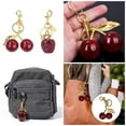 thumbnail image 2 of tegongse Fashion Cherry Hanging Charm Multifuntional Apples Bag Ornament Party Jewelry Keychain Present for Friend Fashion Lover, 2 of 9
