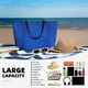 thumbnail image 5 of Fotbe Blue Glitter Bolsa de Viaje para Playa - Resistente al Agua, Bolsa Tote de Gran Capacidad y Ligera con 7 Bolsillos para Mujeres y Hombres, 5 of 7