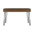 thumbnail image 4 of Mahogany 1-Drawer Rectangle Writing Desk with Hairpin Legs, 4 of 7