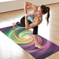 thumbnail image 6 of Colorful Tie Dye Spiral Galaxy Pattern Hot Yoga Mat Towel Non Slip for Hot Yoga - Quick-Drying Yoga Mat Cover with 4 Corner Pockets with Travel Bag - Hot Yoga Towel Non Slip 70"x26", 6 of 6