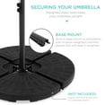 thumbnail image 6 of Best Choice Products 10ft Solar LED Offset Hanging Outdoor Market Patio Umbrella w/ Adjustable Tilt - Fog Gray, 6 of 8