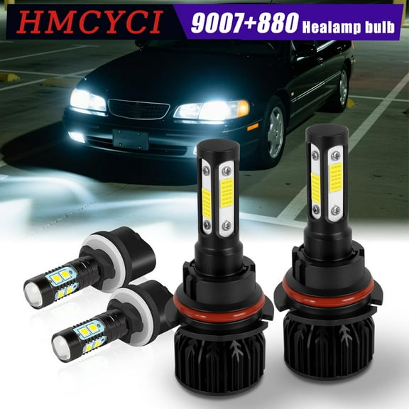 For Pontiac Grand Prix 1997-2003 4X Bright white LED Headlight Fog Lamp Bulbs