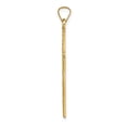 thumbnail image 2 of Finest Gold 14K Yellow Gold Polished Wood Texture Solid Cross Pendant, 2 of 4