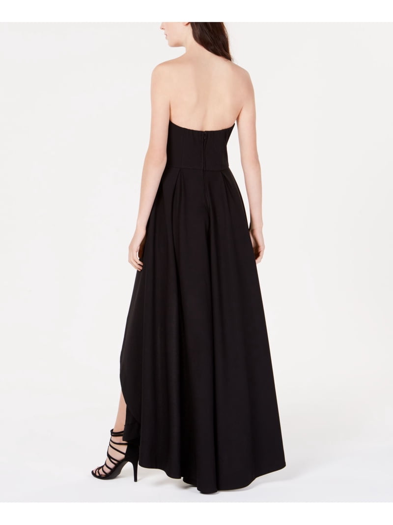 knee length dresses for ladies Encore Strapless Satin Maxi Dress Champagne