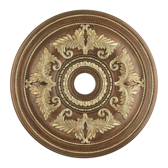 8210-64-Livex Lighting-Versailles - Ceiling Medallion in Style - 30.5 Inches wide by 1.5 Inches high-Hand Painted Palacial Bronze Finish
