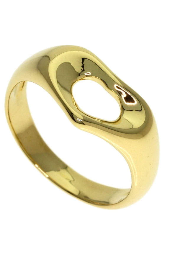Pre-Owned Tiffany & Co. Open Heart Ring, 18K Yellow Gold, Women's.