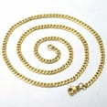 thumbnail image 6 of 16"-36" Stainless Steel Chain Mens Necklace Gold Plated Curb Cuban 3/5/7/9/11mm, 6 of 8