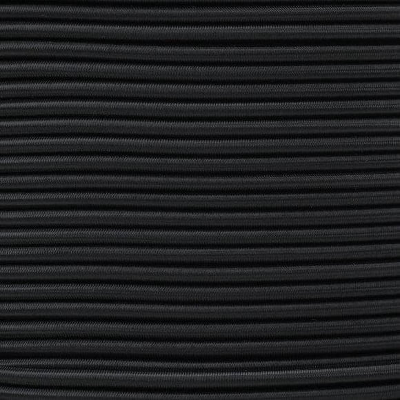 West Coast Paracord Bungee Elastic Nylon Shock Cord (3/16 Inch x 25 Feet, Black)