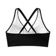 thumbnail image 4 of Womens Solid Tankini Top Pure Beach Tankini Swim Top Casual Swimwear Black S, 4 of 7