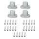 thumbnail image 1 of Tapacubos de metal 1.9 2.2 para 1/10 RC Crawler SCX10 II CC01 RC Car Parts, Set, con plata mate, 1 of 9