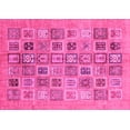 thumbnail image 1 of Ahgly Company Indoor Rectangle Abstract Pink Modern Area Rugs, 7' x 9', 1 of 4