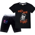thumbnail image 1 of Conjunto de ropa DJ Marshmellow para niños de 2 a 16 años, niñas, adolescentes, top y pantalones cortos, conjunto deportivo, 2 piezas zhangmenya LED, 1 of 2