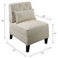 thumbnail image 6 of ACME Susanna Armless Tufted Accent Chair in Cream, 6 of 6