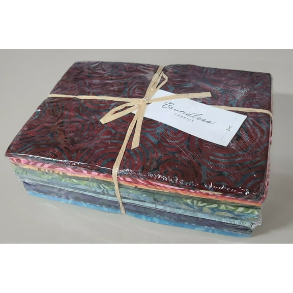 Half-Yard Cut Bundle - Sundance Batiks 20 Pieces Quilter's Cotton Precuts Boundless Fabrics by Craftsy (1-19-222-20) M522.13