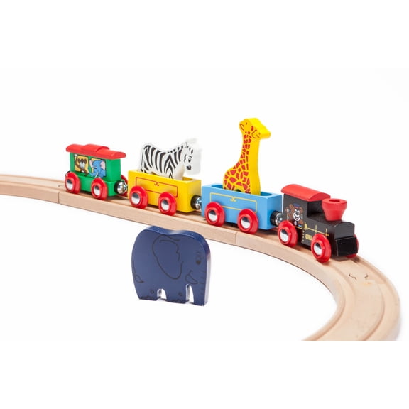 Maxim Wooden Animal Train Set - 7 Piece