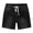 Black, variant on Zynoxe Womens Jean Shorts with Pockets Casual Summer Solid Color Drawstring Waist Denim Shorts Straight Leg Button and Zipper Ladies Shorts S