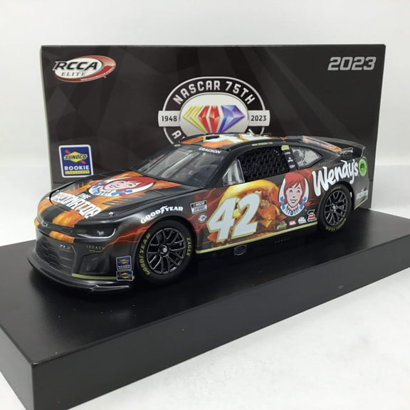 Action Racing Noah Gragson 2023 #42 Wendy's Baconator 1:24 Elite Die-Cast Chevrolet Camaro