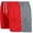 Grey/Red, variant on iBerryNY Mens Swim Trunks, Quick Dry Swimwear with Mesh Lining, 2-Pack, Lime/Black, X-Large