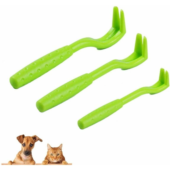 PHANY 3PCS Tick Clip, Tick Hooks, Tick Traps, Tick Traps for Dogs and Cats, Tick and Flea Removal, Green