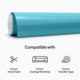 thumbnail image 3 of Cricut® Heat-Activated, Color-Changing Vinyl – Permanent Turquoise - Light Blue, 12" x 24", 3 of 7
