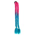 thumbnail image 1 of s para casco de motocicleta, , s dobles, s para el cabello, aptas para bicicleta, color rosa azul Zulema cola de caballo peluca de pelo, 1 of 7