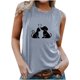 thumbnail image 1 of Verano mujer moda cuello redondo impreso sin mangas casual camisetas sin mangas Fridja gh5317, 1 of 5