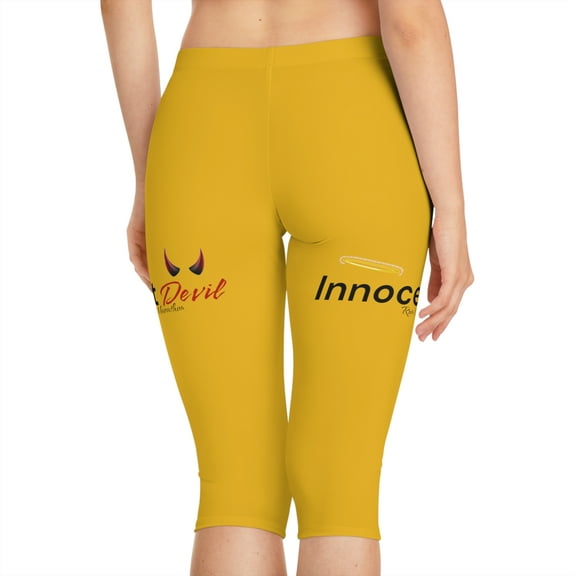 Innocent Devil Women's Black Capri Leggings