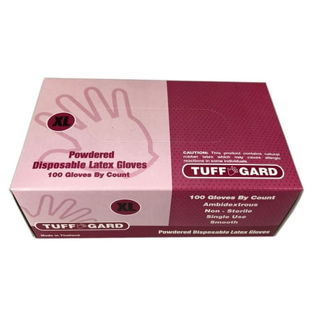 

Disposable Latex Exam Gloves/ X Large