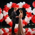 thumbnail image 4 of Globos de látex KUULBELA rojos 12 cm 110 unidades con 2 cintas, 4 of 7