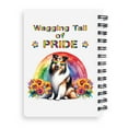 thumbnail image 2 of Wagging Tail Collie Celebrates Rainbow Pride Month LGBT LGBTQ+ Spiral Bound Journal Collie Dog Lover Gifts Idea 5x7in Spiral Notebook - 01003, 2 of 5