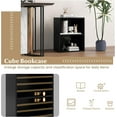 thumbnail image 5 of Favory 2 Cube Bookshelf and Bookcase, 2-Layer Storage Shelf w/Large-Capacity Open Storage Space, MDF P2 Veneer, for Living Room Bedroom Study Office Multi-Functional Furniture Display Cabinet, Black, 5 of 10