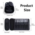 thumbnail image 4 of SPOCAX Folding Makeup Brush Bag,Portable Makeup Brush Travel Case,Roll Up Brush Storage Bag,Makeup Brush Organizer Bag,Black, 4 of 7