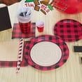 thumbnail image 2 of Buffalo Plaid Lumberjack Paper Dessert Plates, 7in, 8ct, 2 of 3