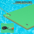 thumbnail image 3 of Magshion 12'x6' Water Floating Mat Foam Pad, Bouncy Tear-Resistant XPE Foam, Roll-Up Floating River Raft for Pool Ocean Outdoor Water Activities, Green, 3 of 8