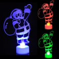 thumbnail image 2 of Muñeco De Nieve Árbol De Navidad Papá Noel Luces De Noche Luminosas Coloridas Decoraciones Regalos ANGGREK Santa Colorful Luminous Night Light, 2 of 8