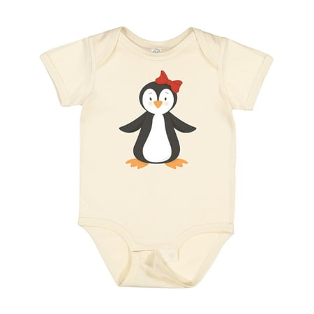 

Inktastic Penguin with Bow Gift Baby Boy or Baby Girl Bodysuit