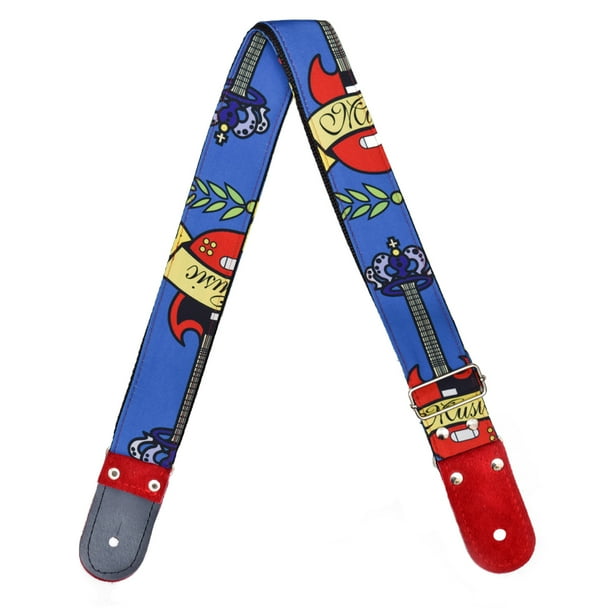 Correa para guitarra Strap o Tahali para guitarra acústica, bajo eléctrico, guitarra eléctrica Kidam Guitarra Musik